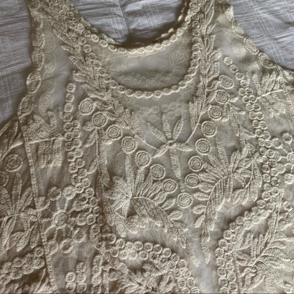 Embroidered Sheer Tank - Picture 2 of 3